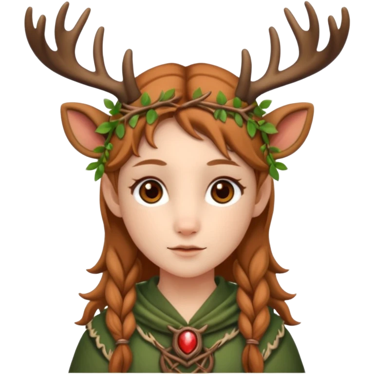 Cute Druid human like fawn emoji