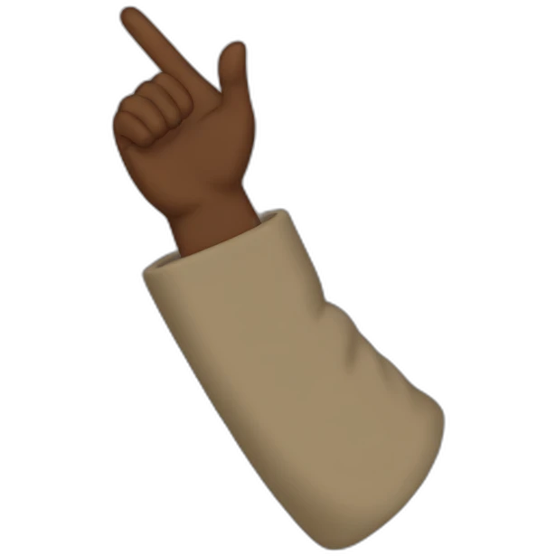 kanye west one hand salute emoji