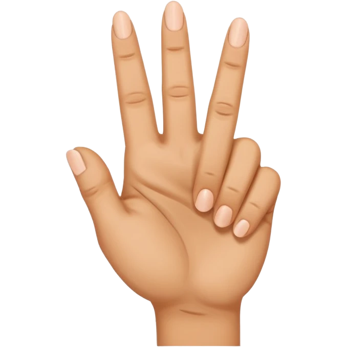 Smiling middle finger emoji