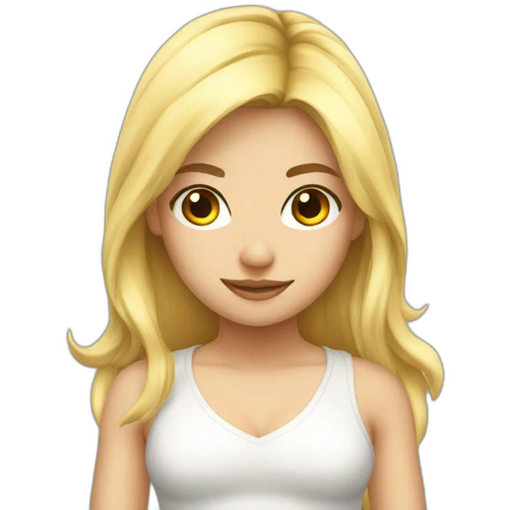 blonde gamergirl emoji