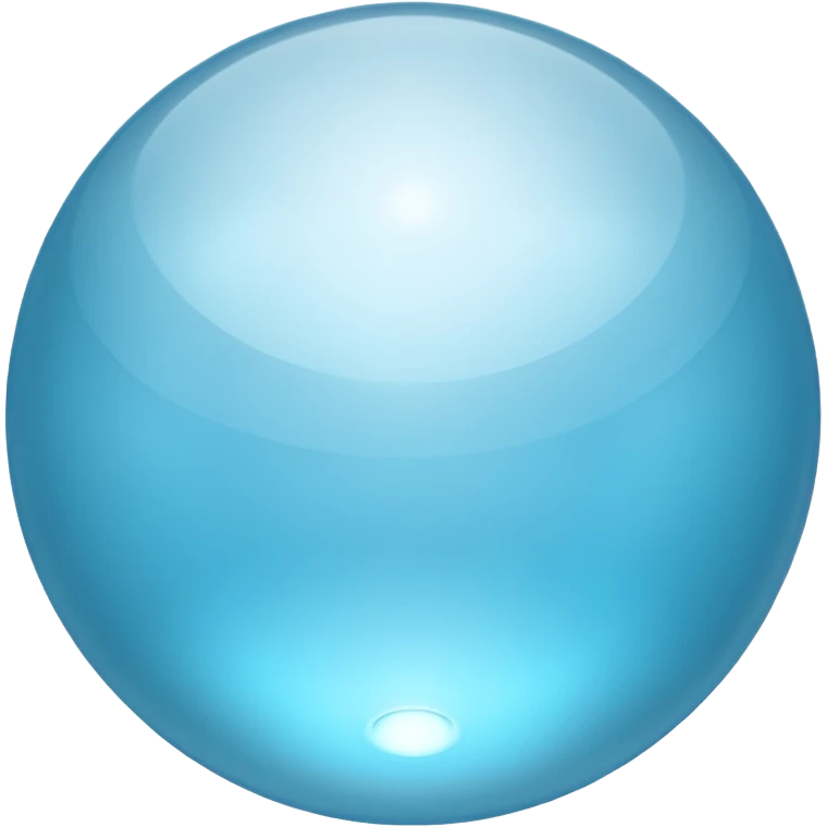 aesthtic round light blue emoji