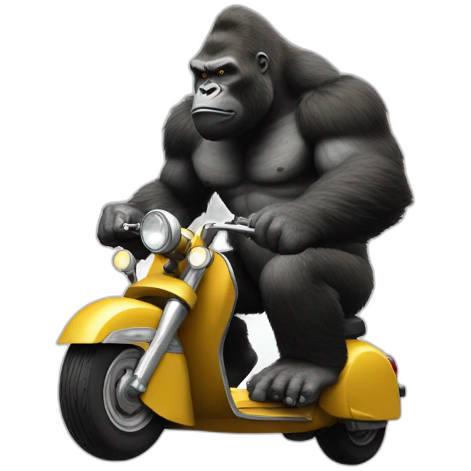 kingkong en scooter emoji