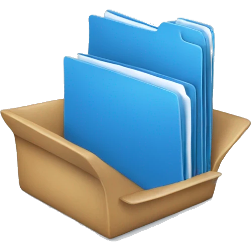 blue folder  emoji