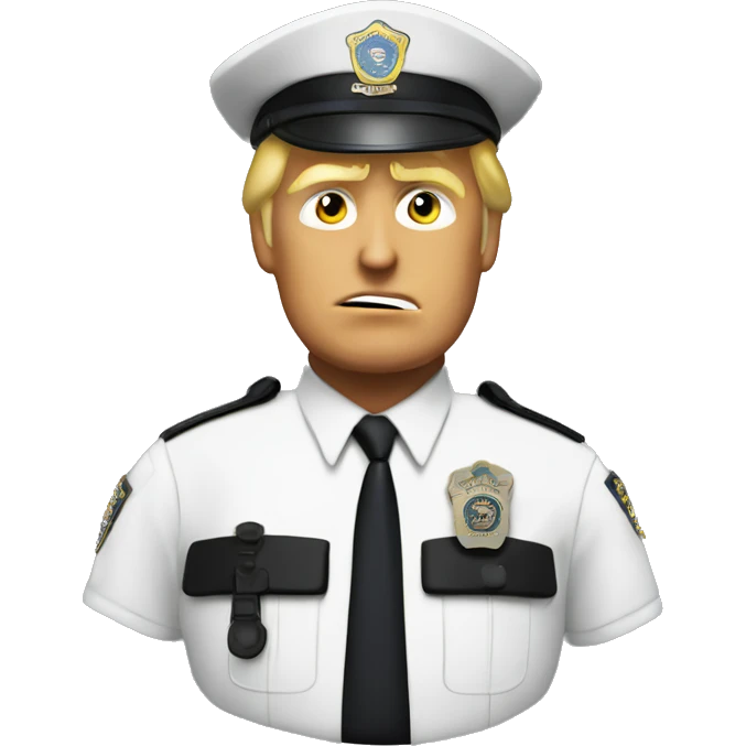 Donald Trump policemen  emoji