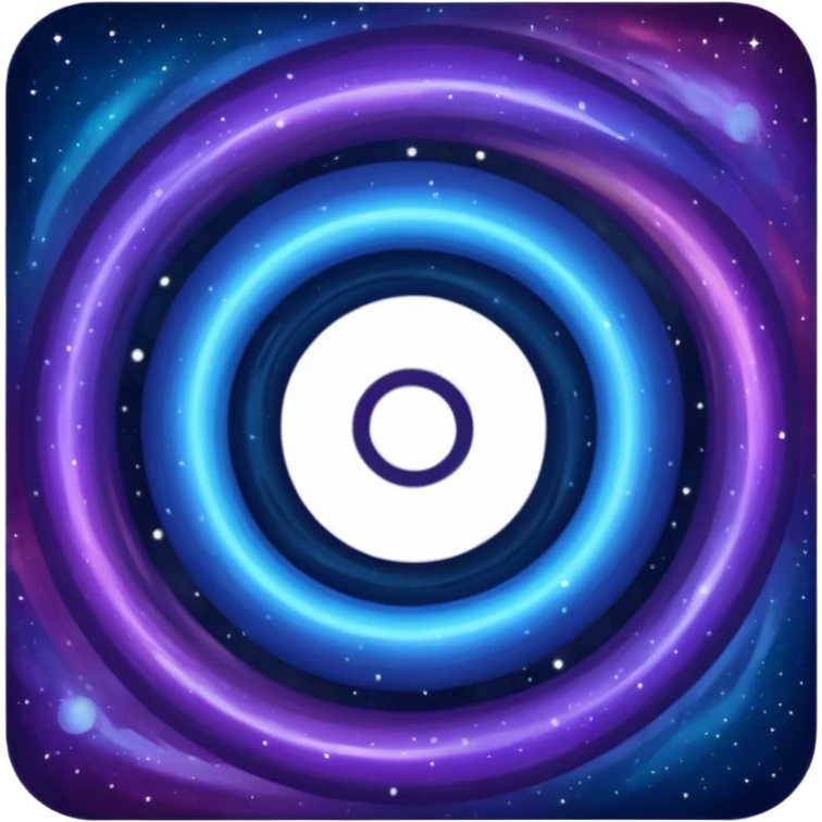 a realistic galaxy emoji