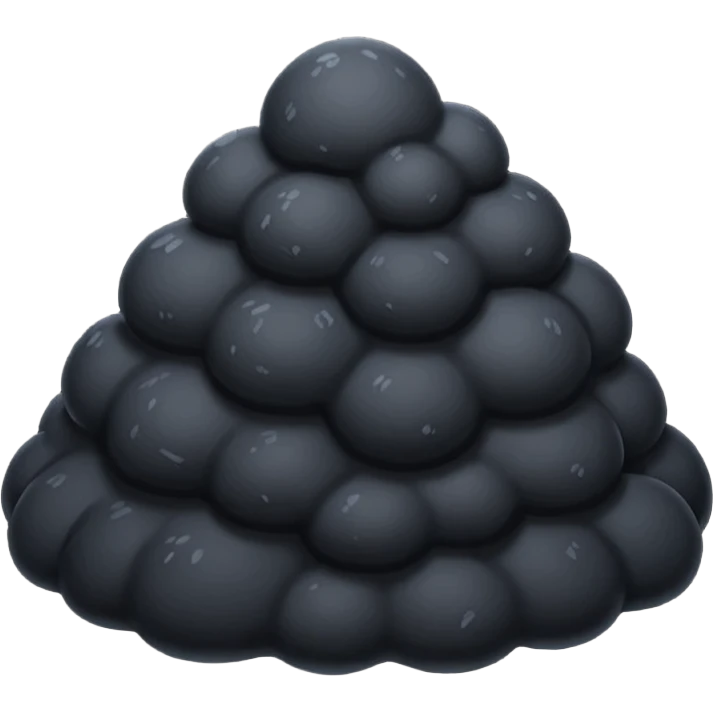 black snow emoji