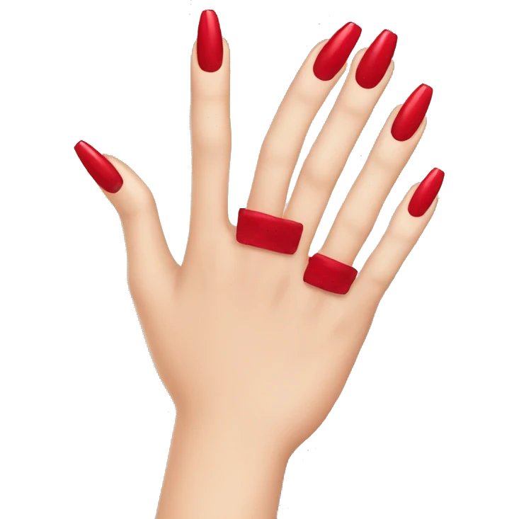 Red nails  emoji