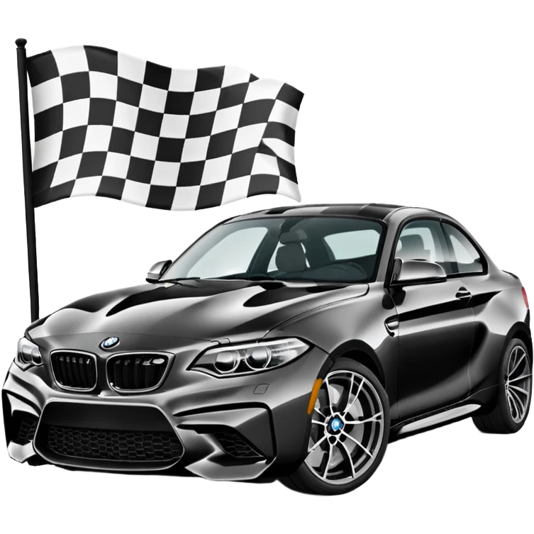 Bmw m2 black  Flag  emoji