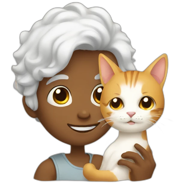 boy with cat emoji