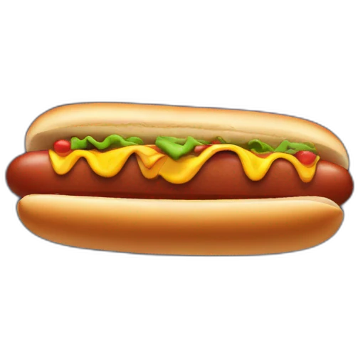 An hotdog In space  emoji