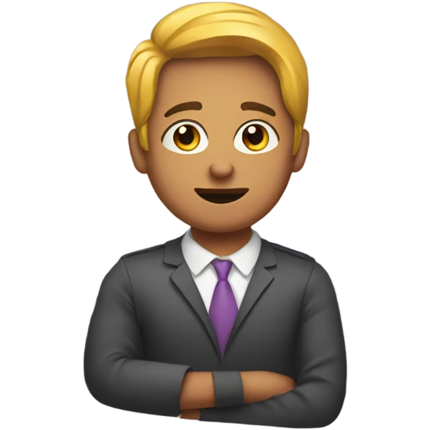Mansplaining using crayons emoji