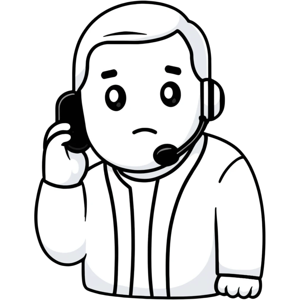 Salesperson shivering while making phone calls, cold call concept emoji