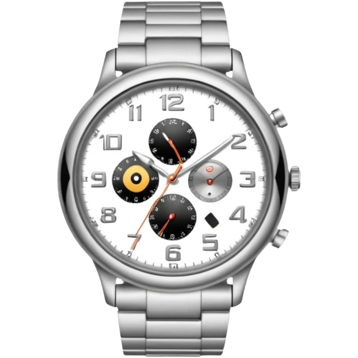 A hand with a watch emoji