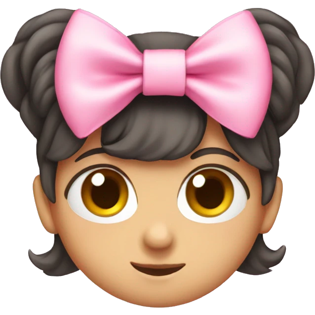 cute pink bow emoji