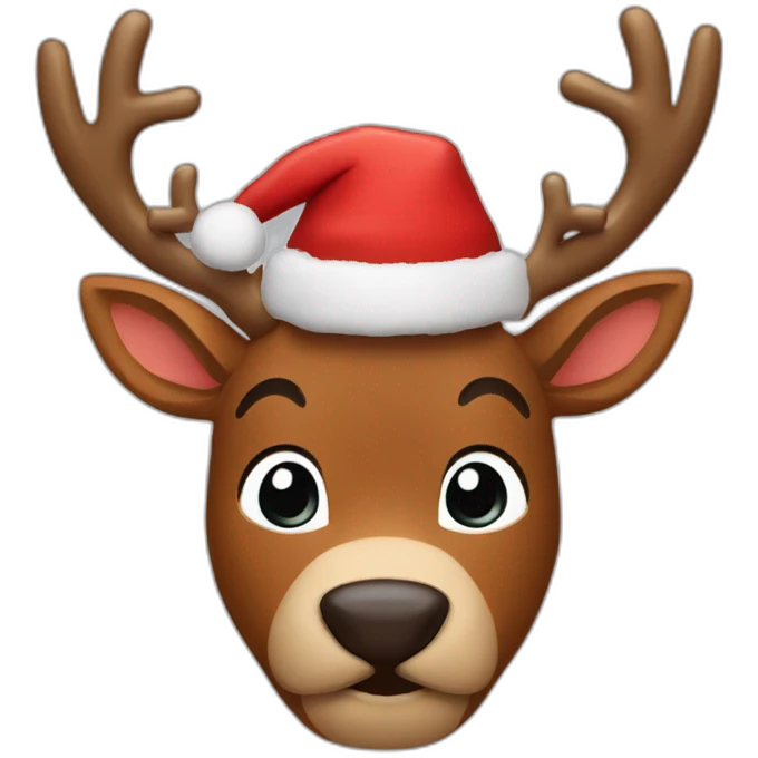 Rudolph con la nariz roja emoji