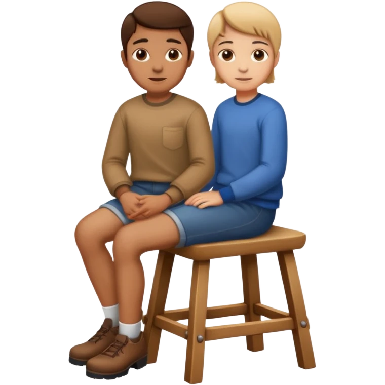 a person sitting on stool emoji