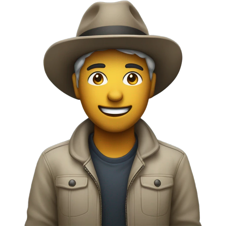 Me with a hat emoji