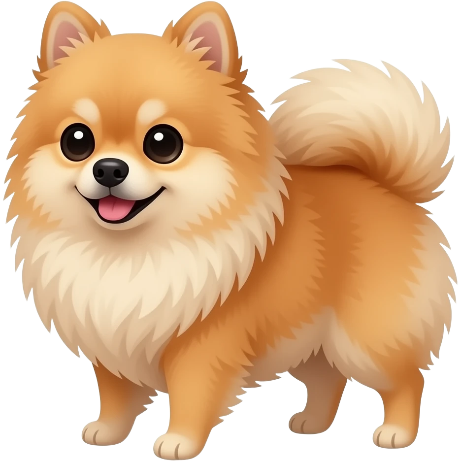 Pomerania perro hembra emoji