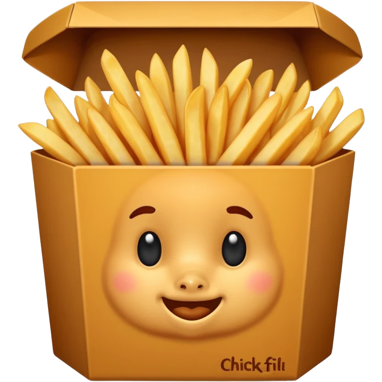 Chick fil a fries in a box  emoji