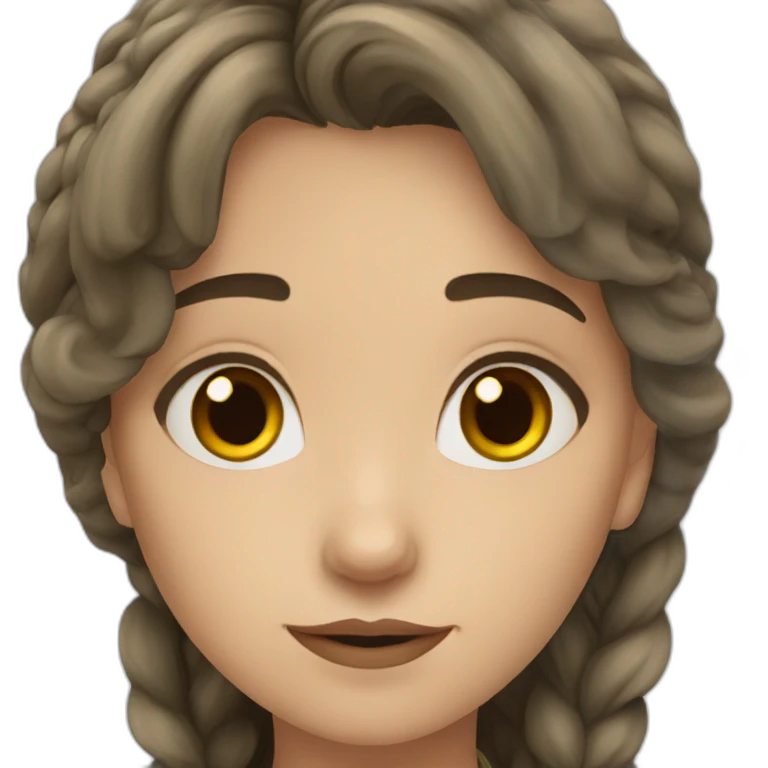 European Girl in Harry Potter style emoji