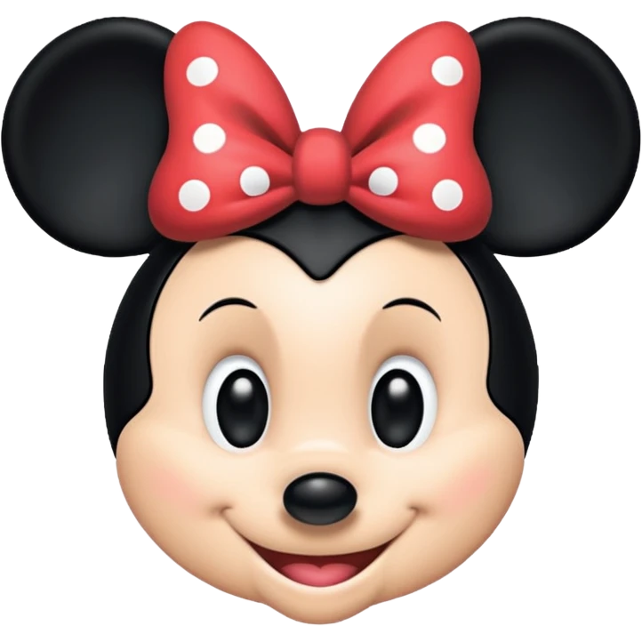 minnie mouse outline emoji