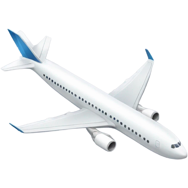 isometric comercial airplane emoji