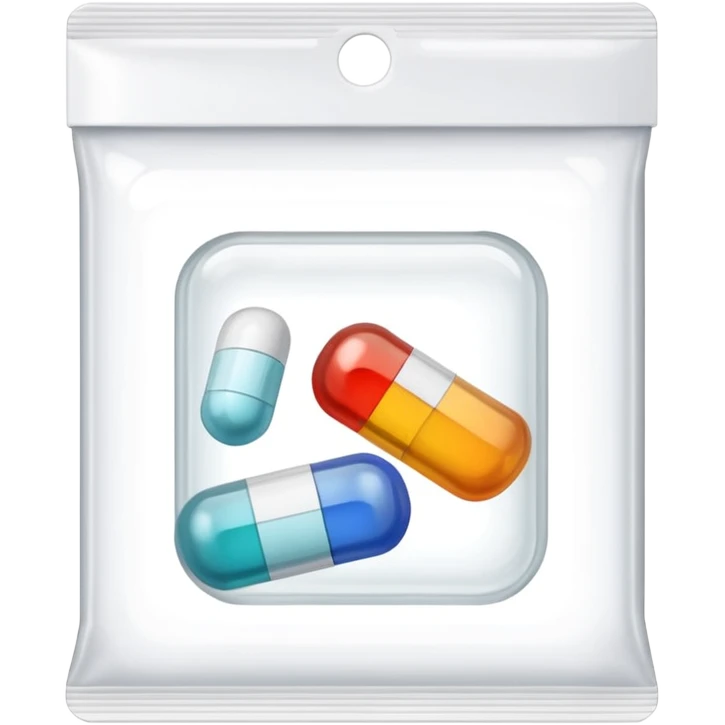 medicine packet with visible pills emoji