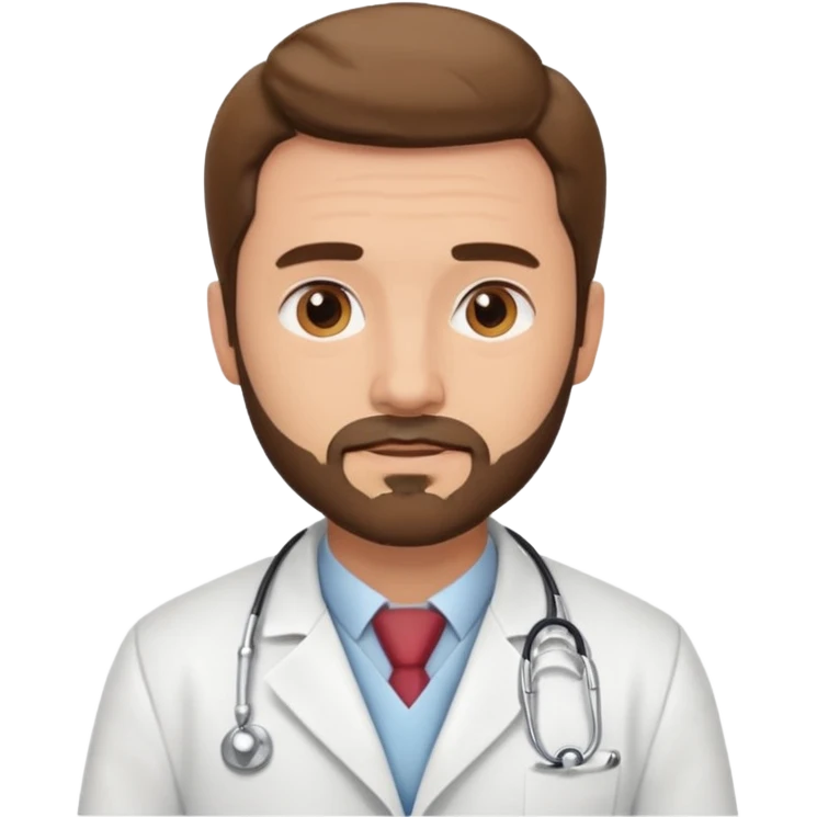 Male doctor little beard emoji