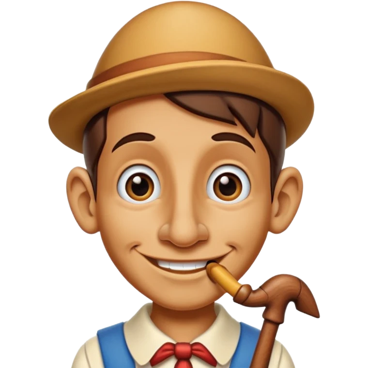 PINOQUIO COM O NARIOZ EMPINADO emoji