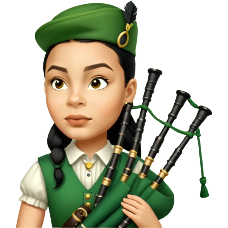 Green Bagpiper emoji