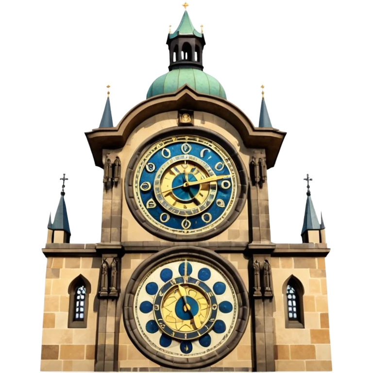 astronomical clock tower prague emoji