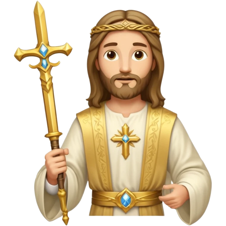 Holy gold sword of Jesus Christ emoji