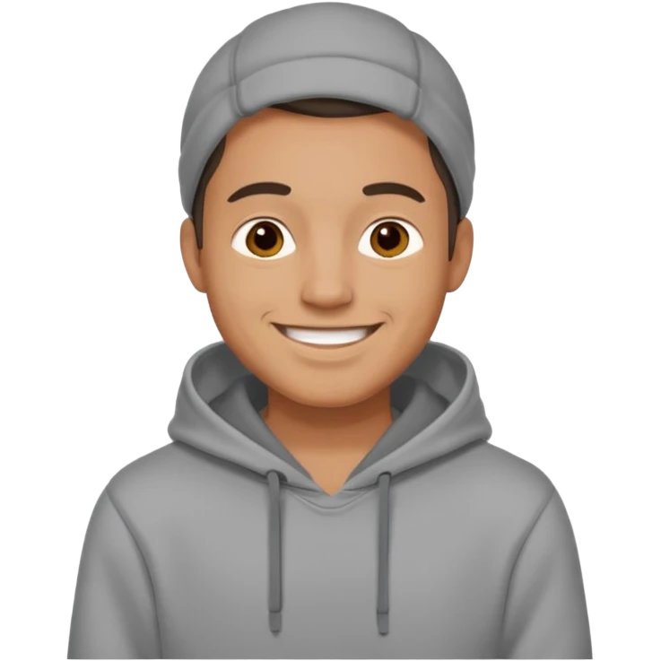 man wearing a hoodie emoji