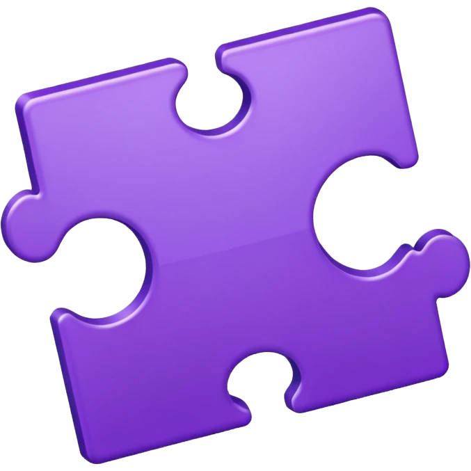 purple puzzel piece emoji