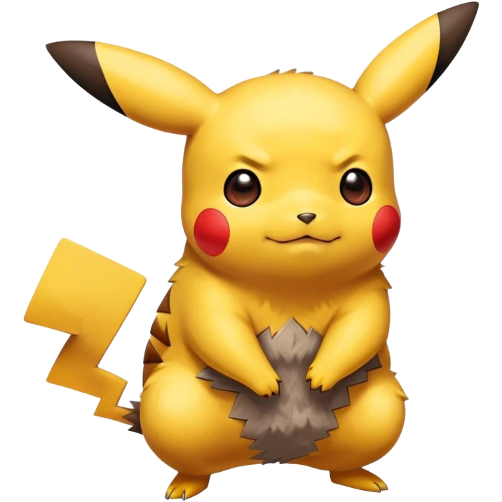 Pikachu with ash emoji