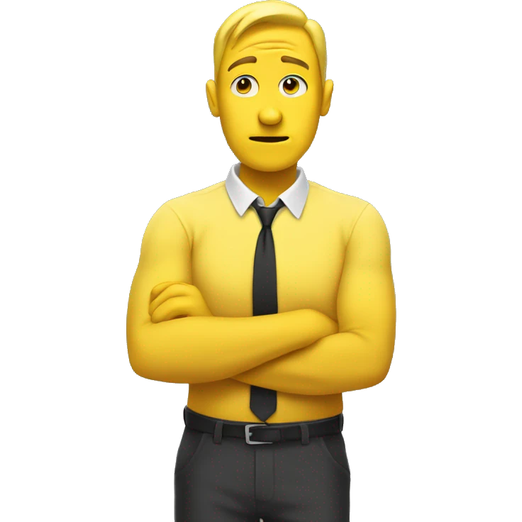 yellow man doing a shoulder shrug to show that he doesn't know something emoji