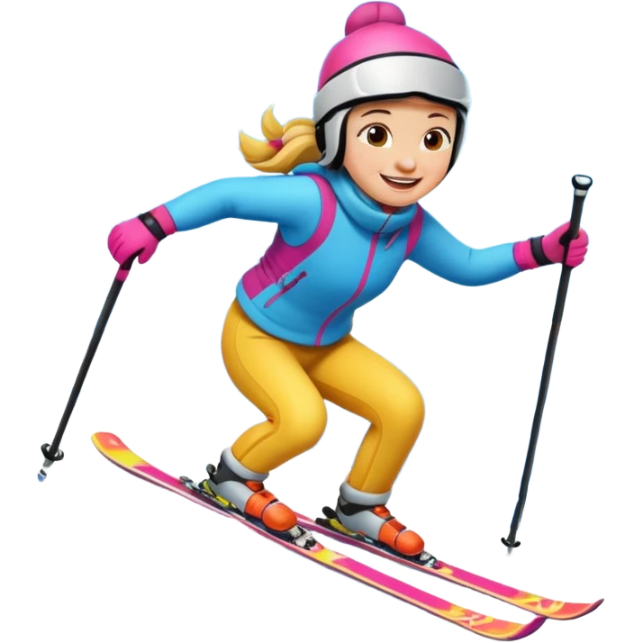 Ski cartoon emoji
