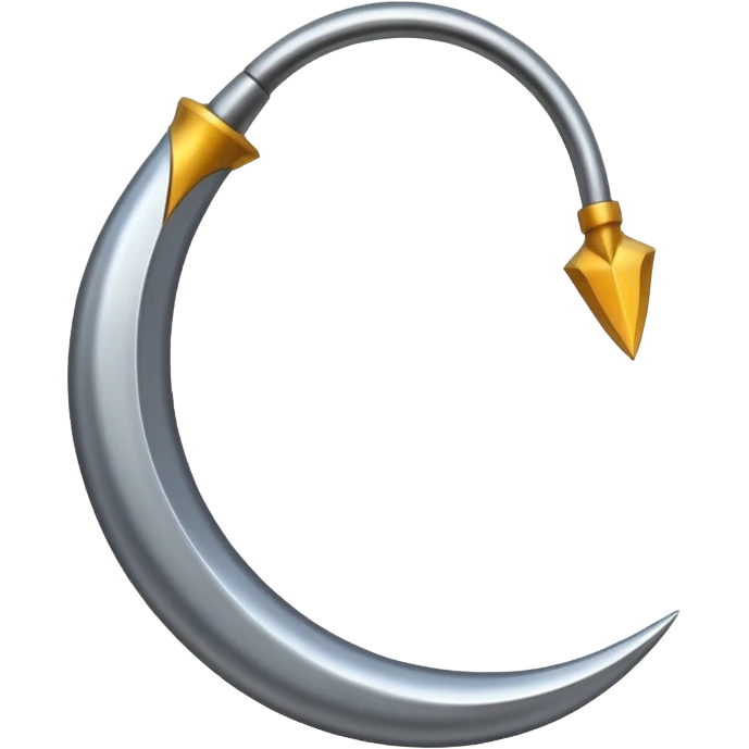 The sickle used by farmers emoji