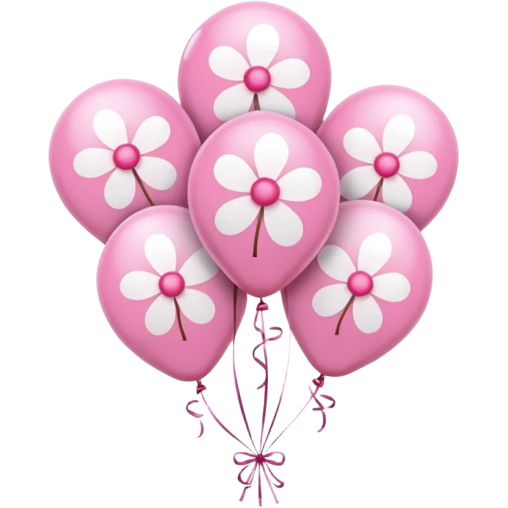 Cherry blossom design baloons colorful emoji