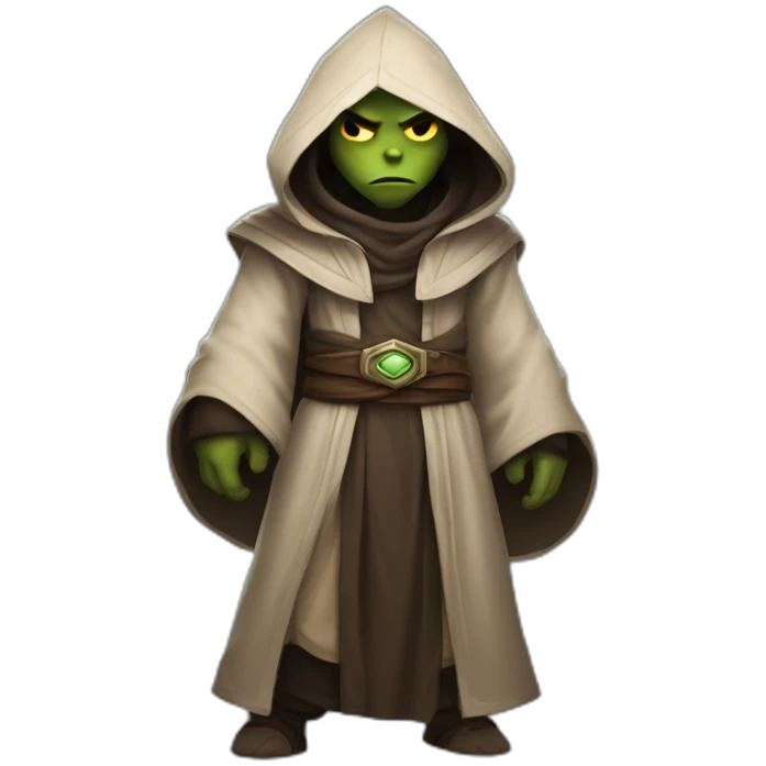 hooded jedi folding arms in world of warcraft emoji