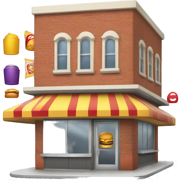 fastfood restaurant building emoji