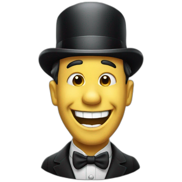 Chaplin laughing emoji