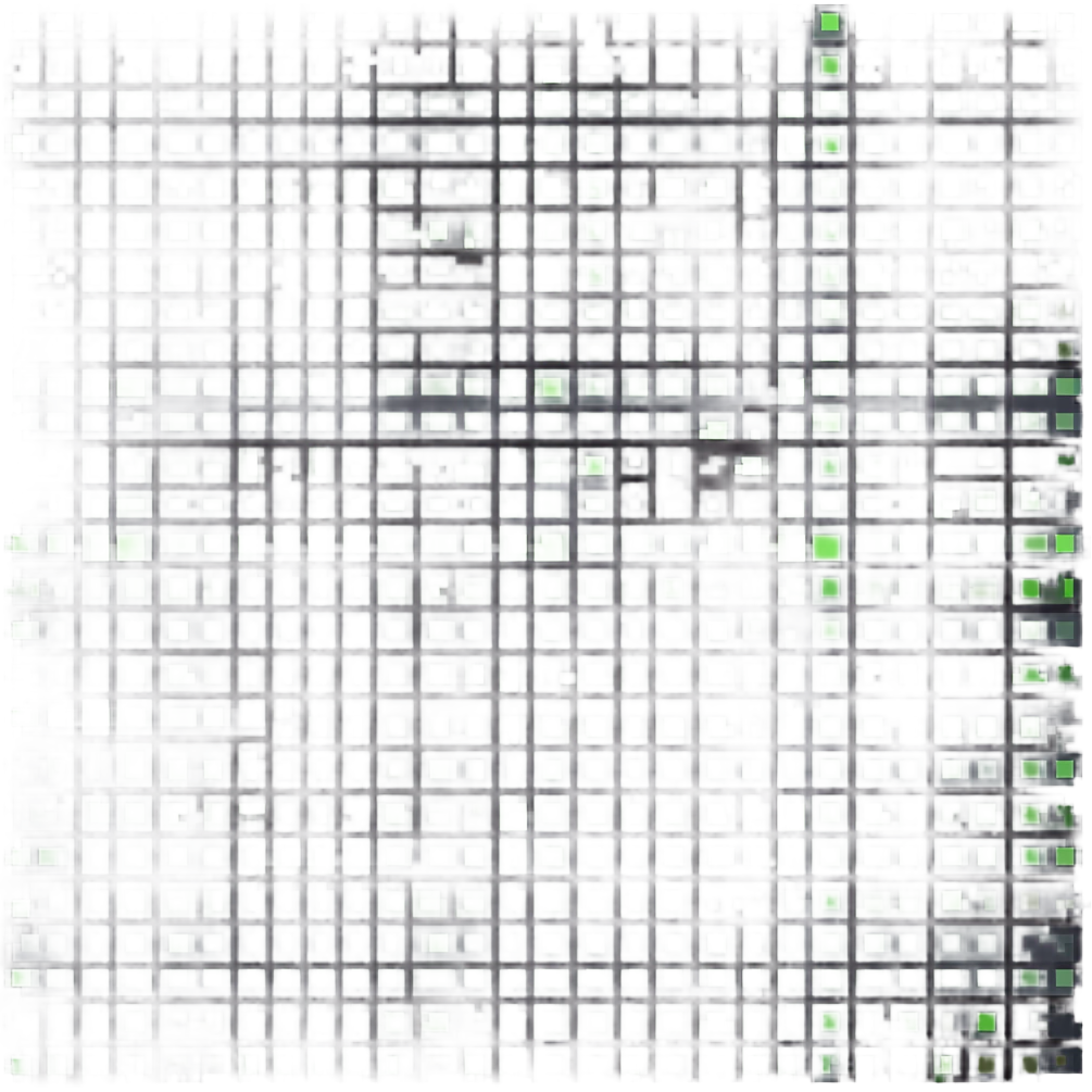 abstract concept of digitalization with pixel art style emoji