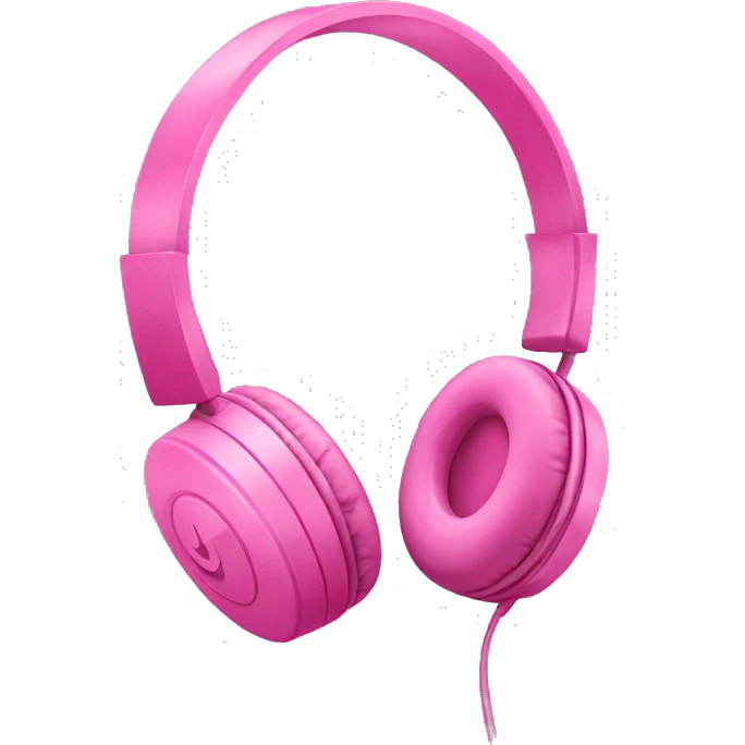 pink headphones emoji