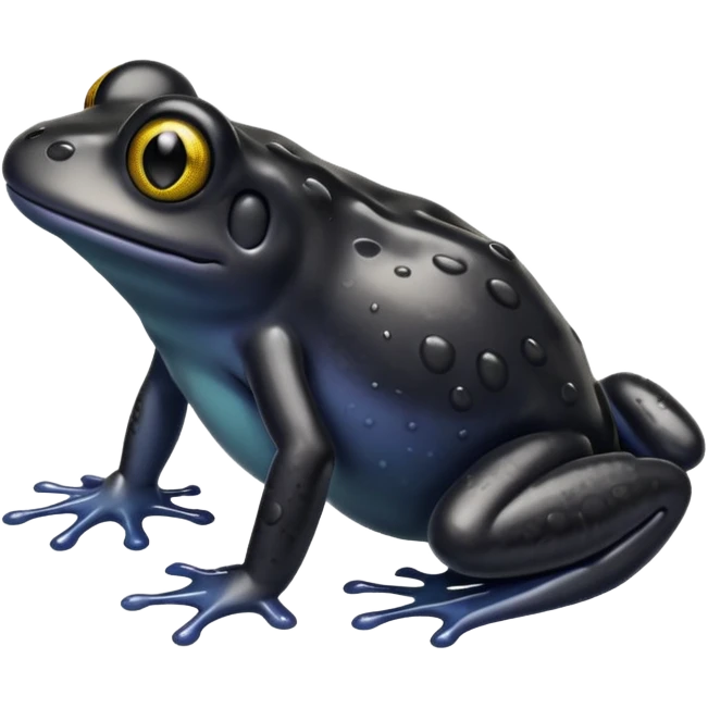 black frog emoji
