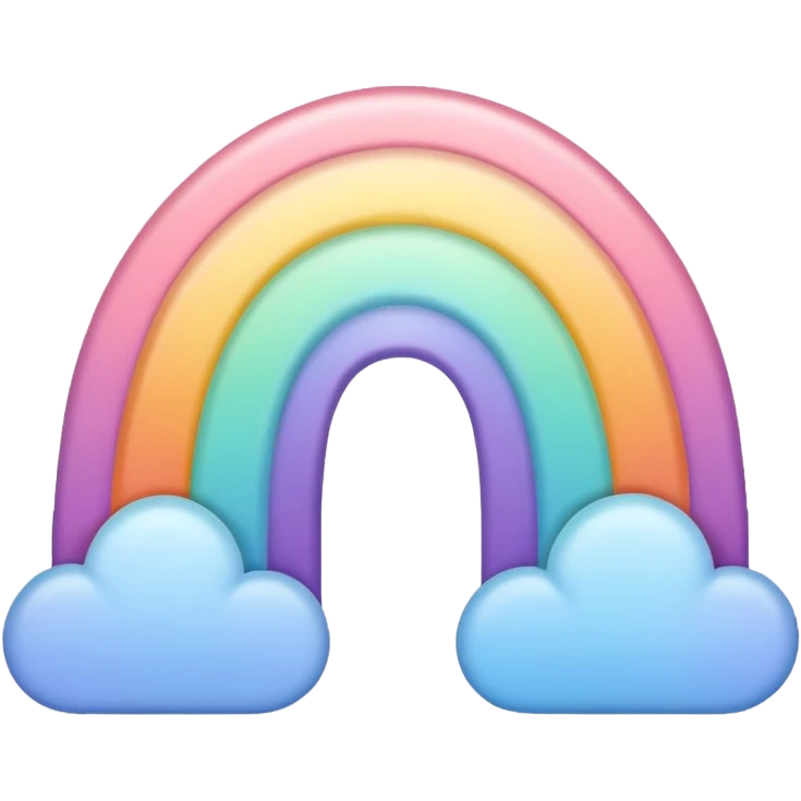 Pastell Regenbogen  emoji