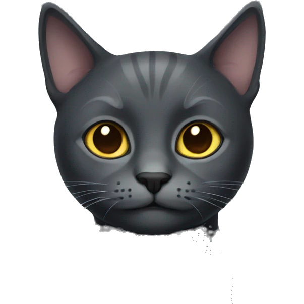 Dark grey cat emoji