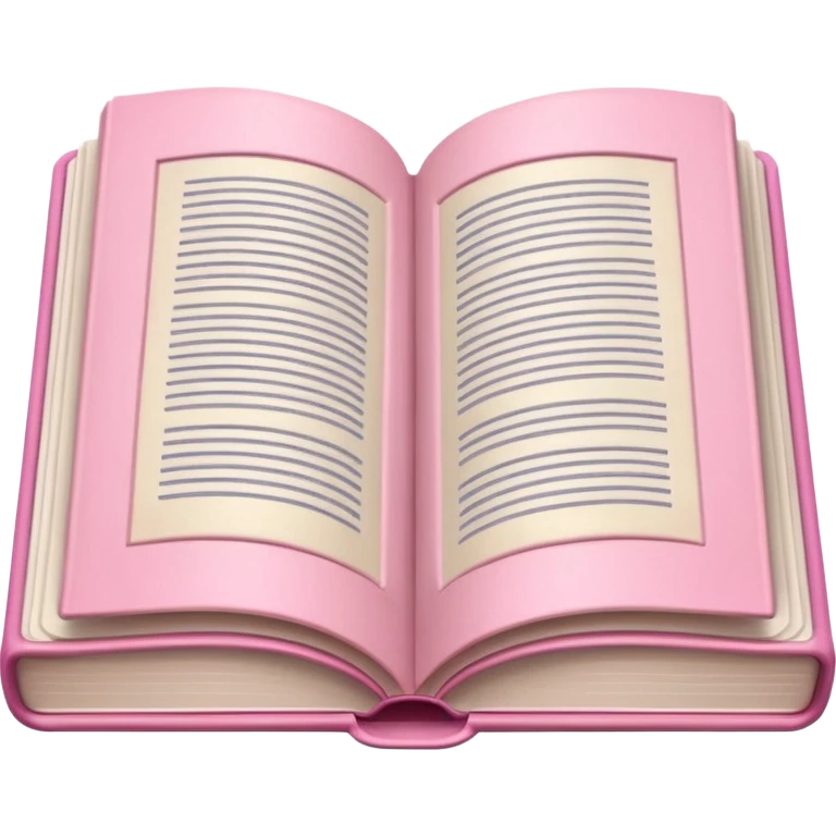 make a open book with very girly pink tones. emoji