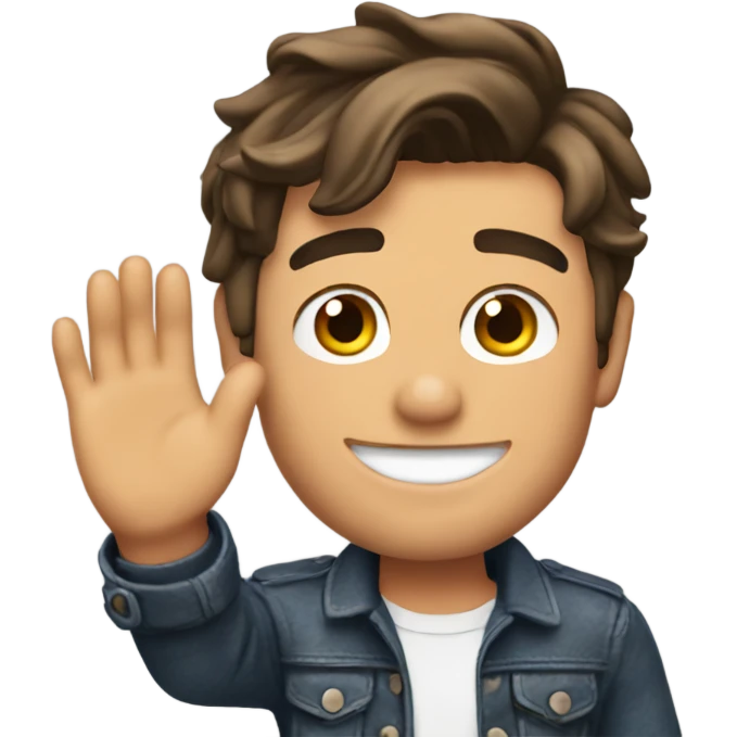 Zac efron waving emoji
