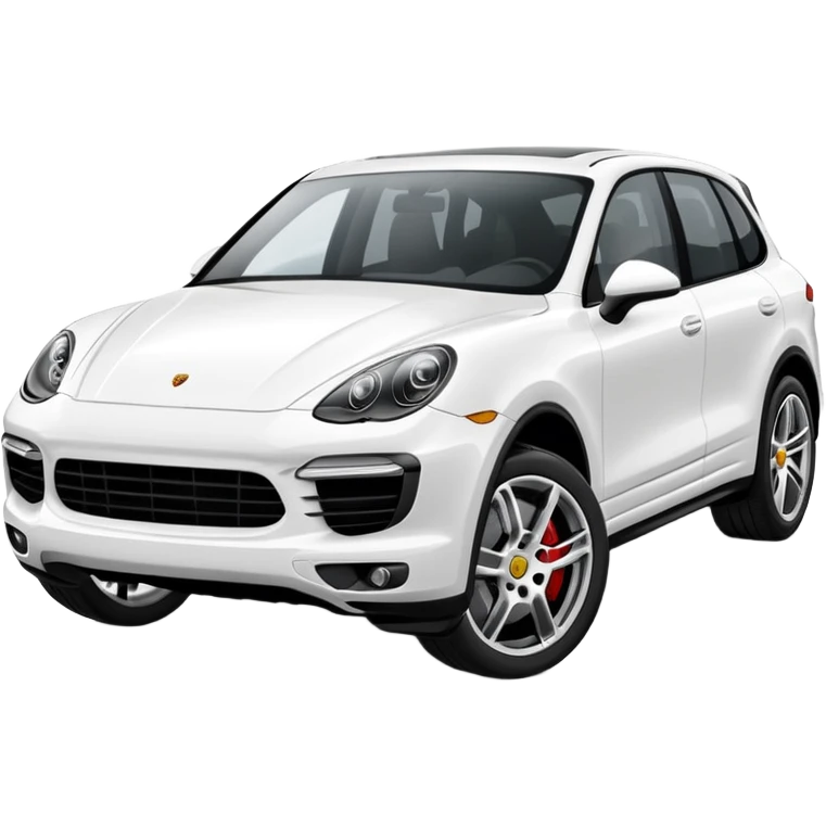 White Porsche Cayenne  emoji